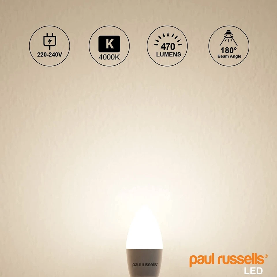 paul russells LED Light Bulbs Edison Screw E27, 40w Incandescent Bulb Equivalent - Image 2 of 4