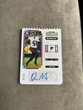 2022 Panini Contenders DeAngelo Malone Ticket Stub AUTO /51 Falcons Rookie