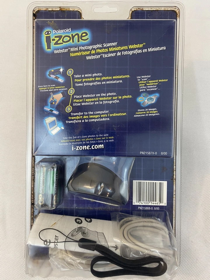 Polaroid I-Zone Webster Mini Photographic Scanner New Sealed PN21587X-0 8/00 - Image 2 of 4