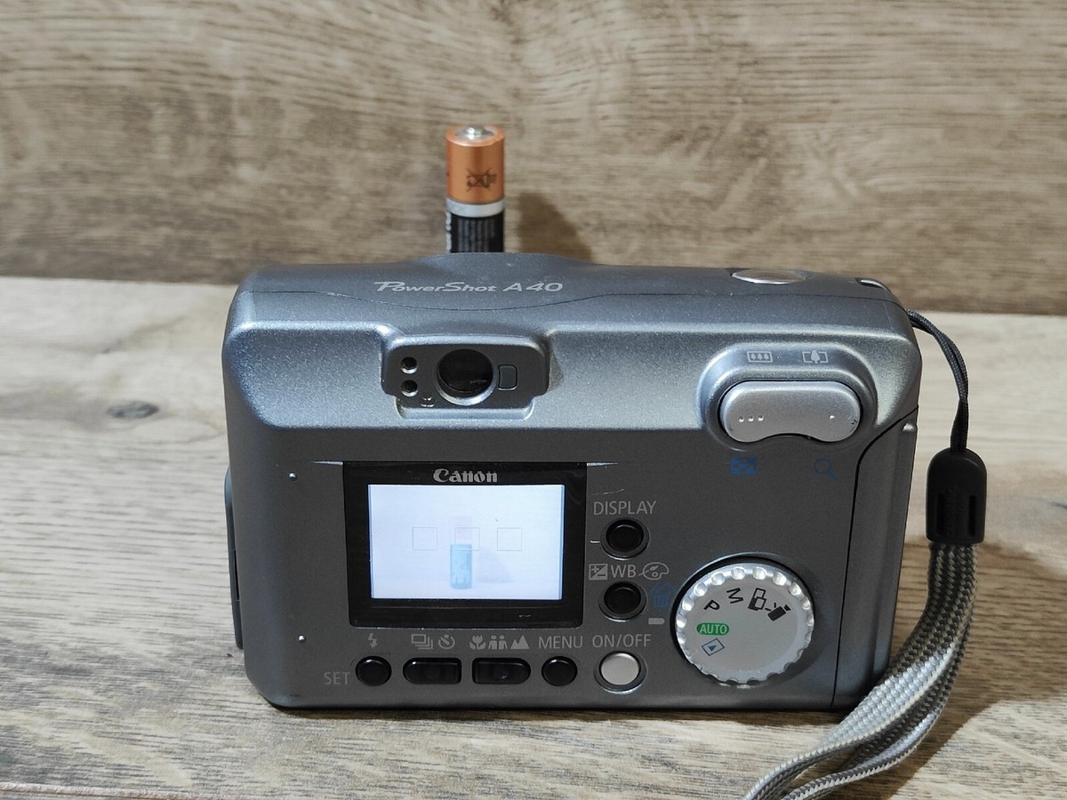 Canon PowerShot A40 2.0 MP Compact Digital Camera Silver Tested | eBay