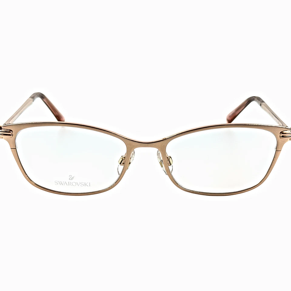 Marco de gafas de metal Swarovski SK5318 para mujer 028 oro rosa brillante 51-16 Foto 3 de 4