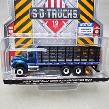1:64 Greenlight S.D. 2018 International Workstar Platform Stake Truck