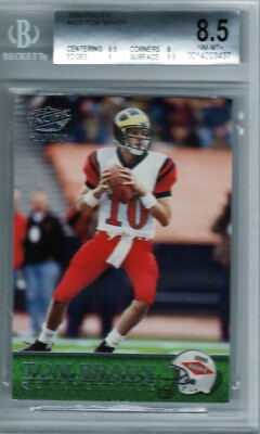 2000 PACIFIC #403 TOM BRADY BGS 8.5