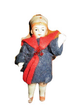 Antique Soldier bisque doll -miniature -Germany