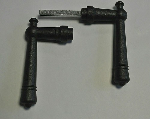 NEU Drückerpaar Aluminium in Eisenglimmer Klinke Türklinke Beschlag