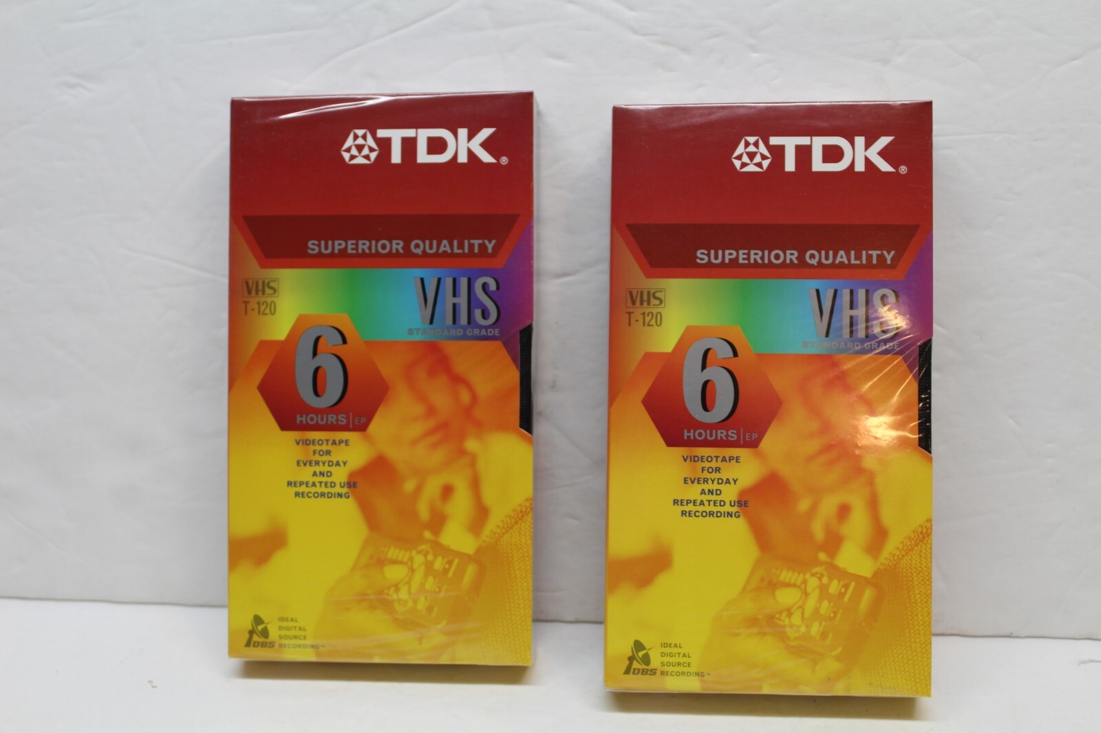 2 pc Lot TDK VHS/VCR Blank Tapes 6 Hour unopened eBay