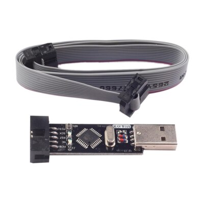 1PCS USBASP USBISP 3.3V / 5V AVR Programmer Adapter 10 Pin Cable USB ATMEGA8