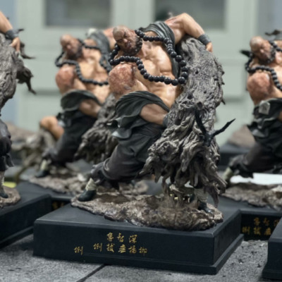 UMAN Studio The Water Margin Statue LuZhiShen Resin Model In Stock H35cm Hot