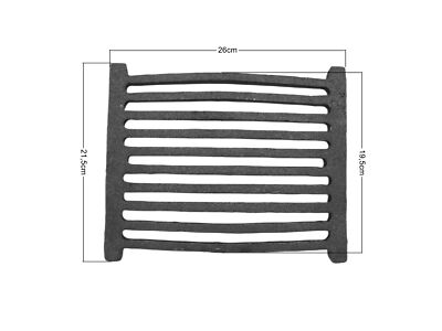 Cast iron grate for the stove Rectangular Oven Grate 26x21.5cm (10,2''x8,45