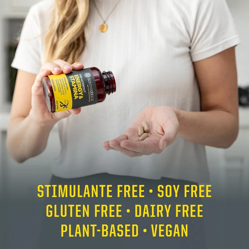 Sunwarrior Active Energy & Stamina 90 cápsulas Foto 3 de 4