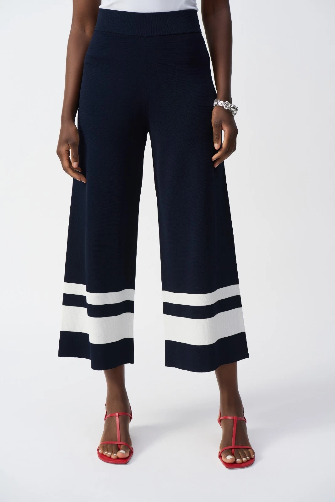 Joseph Ribkoff 251945 Wide-Leg Culotte Knit Trousers Original Price £219.00
Opens in a new window or