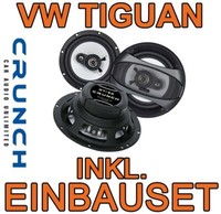 VW Tiguan Crunch Heck Lautsprecher 3-WEGE Boxen Koaxe TÜR SET Neuware