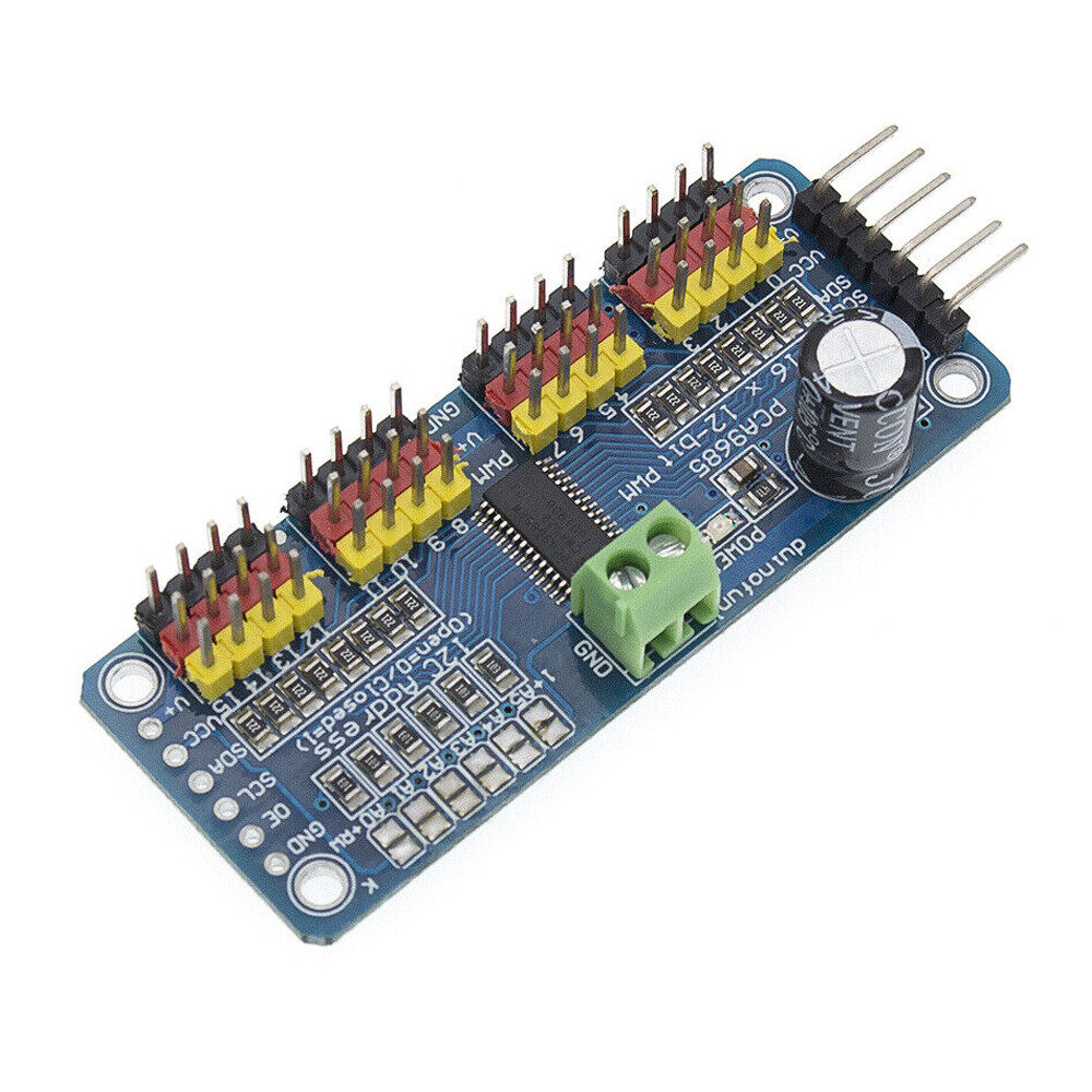 Pwm Module I2c 4PC PCA9685 16-Channel 12-bit PWM Servo motor Driver I2C Module Arduino ...