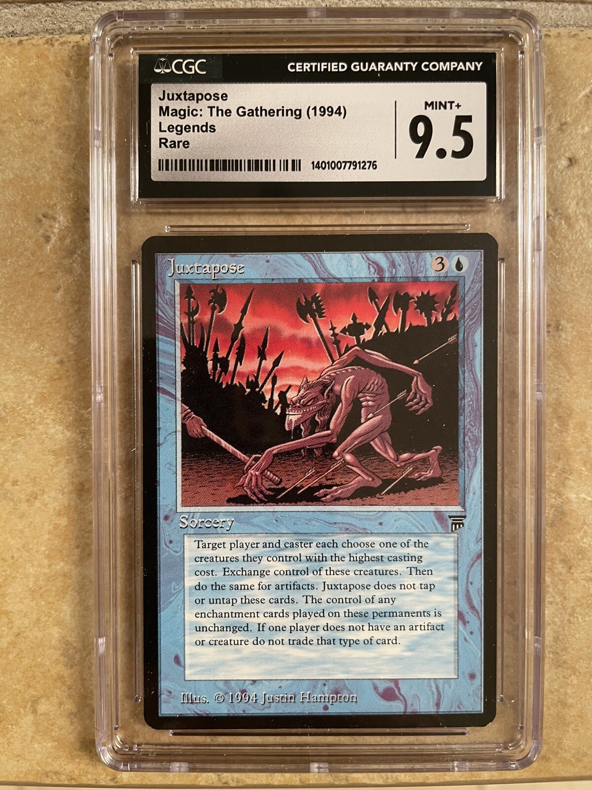 Magic: The Gathering - Juxtapose - Legends - CGC 9.5 Mint+ Pop 2!