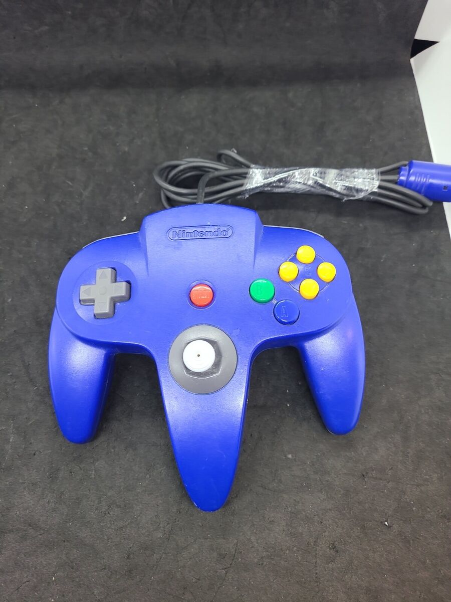 Nintendo 64 N64 Controller Blue OEM Official NUS-005 Tested Nintendo 64 N64 Controller Blue OEM Official NUS-005 Tested