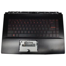 For MSI GF65 9SD 9SE 10SD MS-16W1 Palmrest Backlit Keyboard Upper Case Black US 