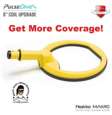 Nokta Pulse Dive 8'' Coil. Detector Coil Waterproof 200 ft / 60m PN: 17000167