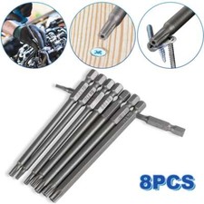 8pcs Torx Bit Set Quick Change Connect Impact Driver Drill Security Tamper Proof