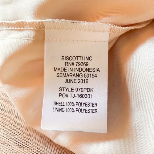 Biscotti Dress Pink Brown 3D Flowers Tulle Ruffles Floral Party Sleeveless - Picture 8 of 10