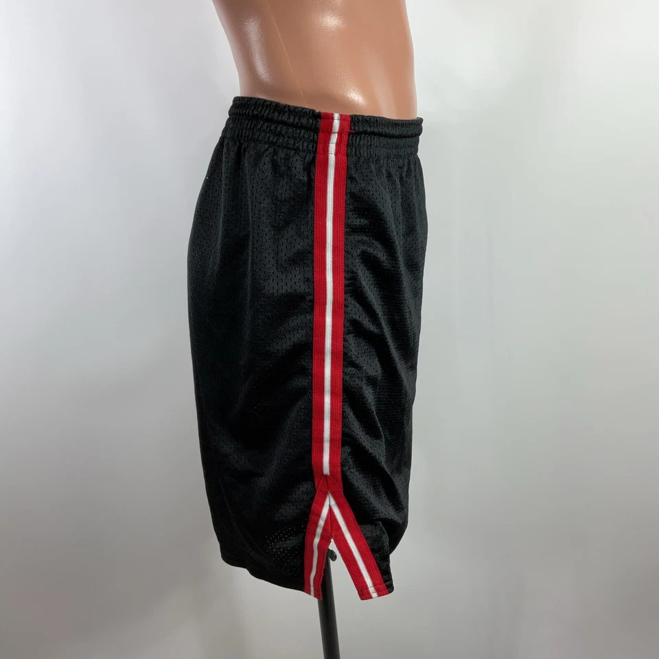 Pantalones Cortos De Colección Años 80 Champion Cornell Malla Brillante Negro Rayas XL Ivy League Raro Foto 4 de 4