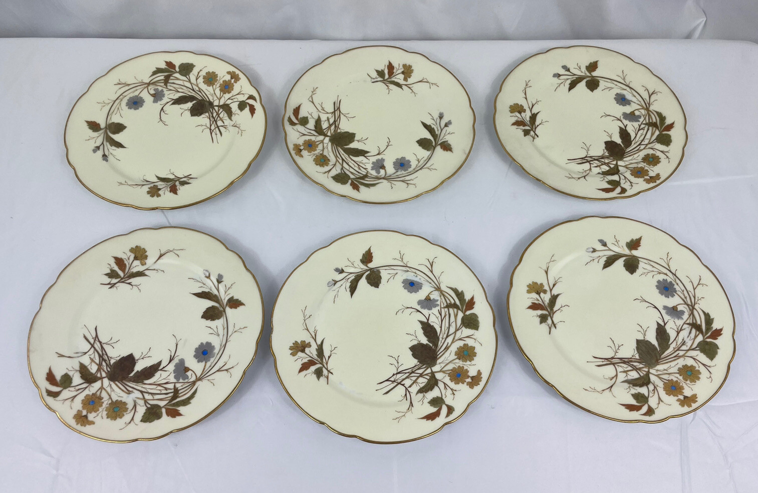 Pirkenhammer Czech Decorative Salad Plates Set 12 Tyndall Mitchell