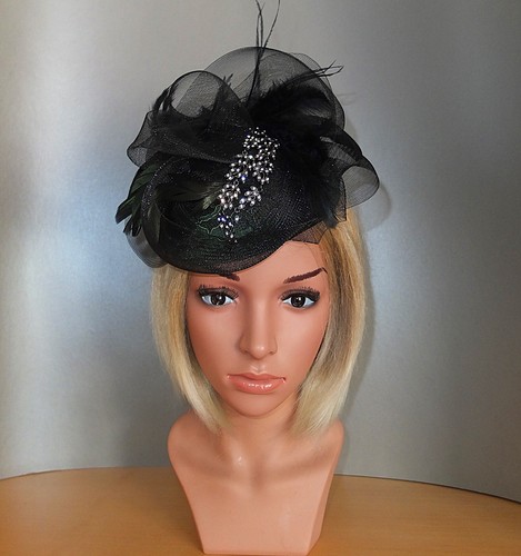 EXCEART Damen Fascinator-Hut Schwarz - Eleganter Derby-Hut Für Festliche Anlässe & Partys