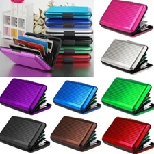 Men Women Waterproof ID Credit Card Wallet Holder Aluminum Metal Pocket Case US