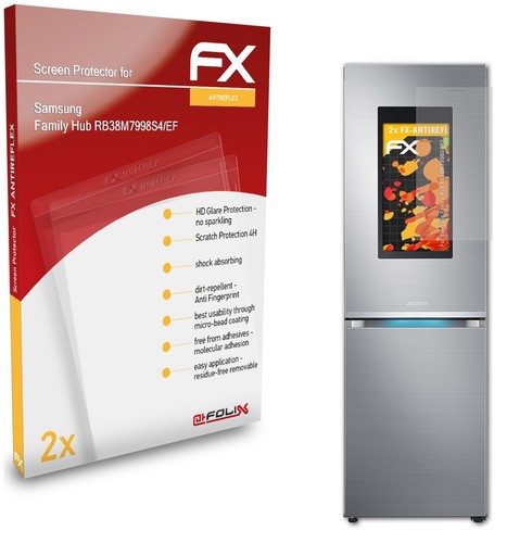 2x Antireflex Pellicola Protettiva Samsung Family Hub RB38M7998S4/EF - 第 1/9 張圖片