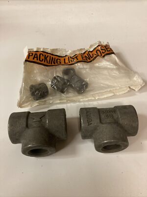 Lot Of 2 Bonney Pipe Connections With 4  Inserts  | U.S.A. SELLER