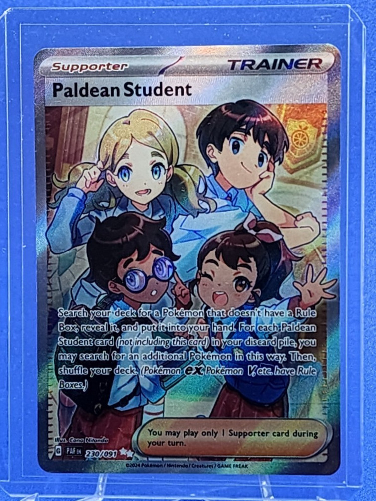 paldean student pokemon card price 2024 Scarlet & Violet: Paldean Fates #230/091 Ultra Rare Guide 086/091 / Common Card Type / HP / Stage Pokemon Paldean Fates Secret Rare
