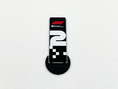 1:43 F1 2nd P2 Black & White Metal Pit Board Formula 1 2017-18 2019-20 2021 2022