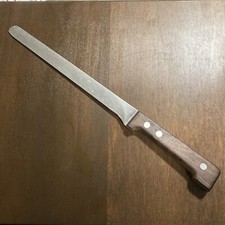 VTG Dansk International Designs Bread Carving Slicer 9" Blade Knife Wood Handle