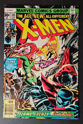 X-Men #105 ~F / 6.0~ 1st App Jean Grey Phoenix Powers Claremont - Marvel 1977