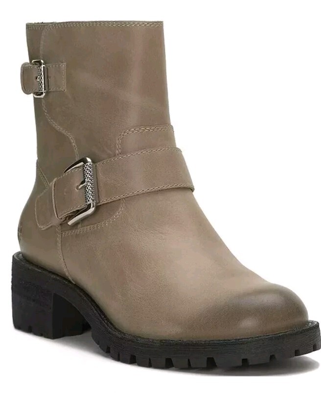 SAOLA Stivaletti moto Lucky Brand in pelle con suola a strappo doppia fibbia 8M