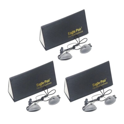 3pcs 190nm-14000nm OD7+ Stainless Steel IPL Beauty Eyepatch Laser Safety Glasses