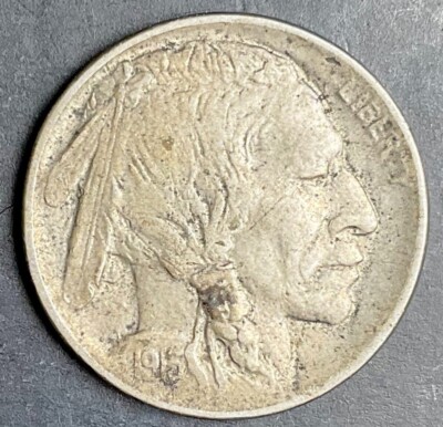 1913-D Buffalo Nickel Type 1 Better Semi Key Date Full Horn L42