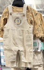 Disney Baby Winnie the Pooh 2pc Corduroy Overalls  LS Shirt Set Unisex Sz 3-6M