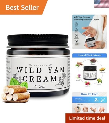 Hydrating Wild Yam Cream - Organic Menopause Relief for All Skin Types - 1 Fl Oz