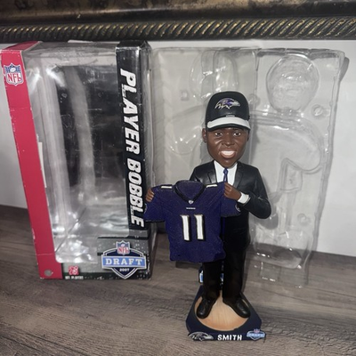 #ad Troy Smith Baltimore Ravens Ohio State NFL Draft Day Bobblehead Rookie # 504 $124.99