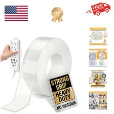 Double Sided Tape Heavy Duty, Clear Mounting Tape Nano Double Sided Adhesive ...