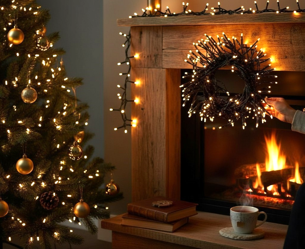 Fairy String Lights 24m Mains Plug In Led 288 Bulb Christmas Tree Indoor Outdoor