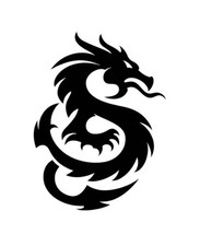 Dragon Vinyl Die Cut Car Decal Sticker