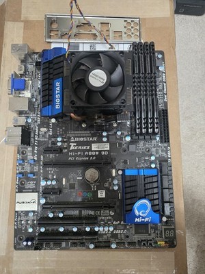 Biostar Hi-Fi A88W 3D FM2 ATX Motherboard A10-6800 16gb Ddr3 2400 GSkill Ripjaws