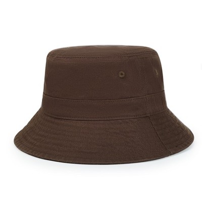 Cotton Bucket Hat Packable Beach Sun Hat for Women Men Coffee