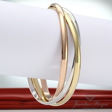Cartier Armreif Trinity Klassisches Modell GD/20 Gelbgold Rosegold Weissgold 750
