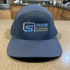 Shaw Plumbing Services Embroidered Hat Cap Snap Back Adult One Size Blue Trucker