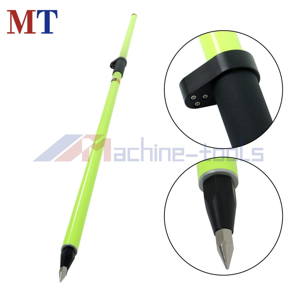 6.5FT/2M Aluminum GPS Rover Rod GPS Pole Land Surveying With Carrying ...