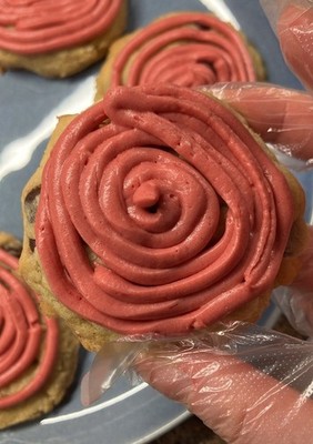 SOFT AND CHEWY HOMEMADE RASPBERRY CRUMBLE COOKIES (1 Dozen) Free Shipping