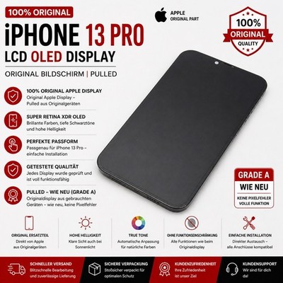 100 % Original Display Für IPHONE 13 Pro LCD  OLED   Bildschirm Pulled  A