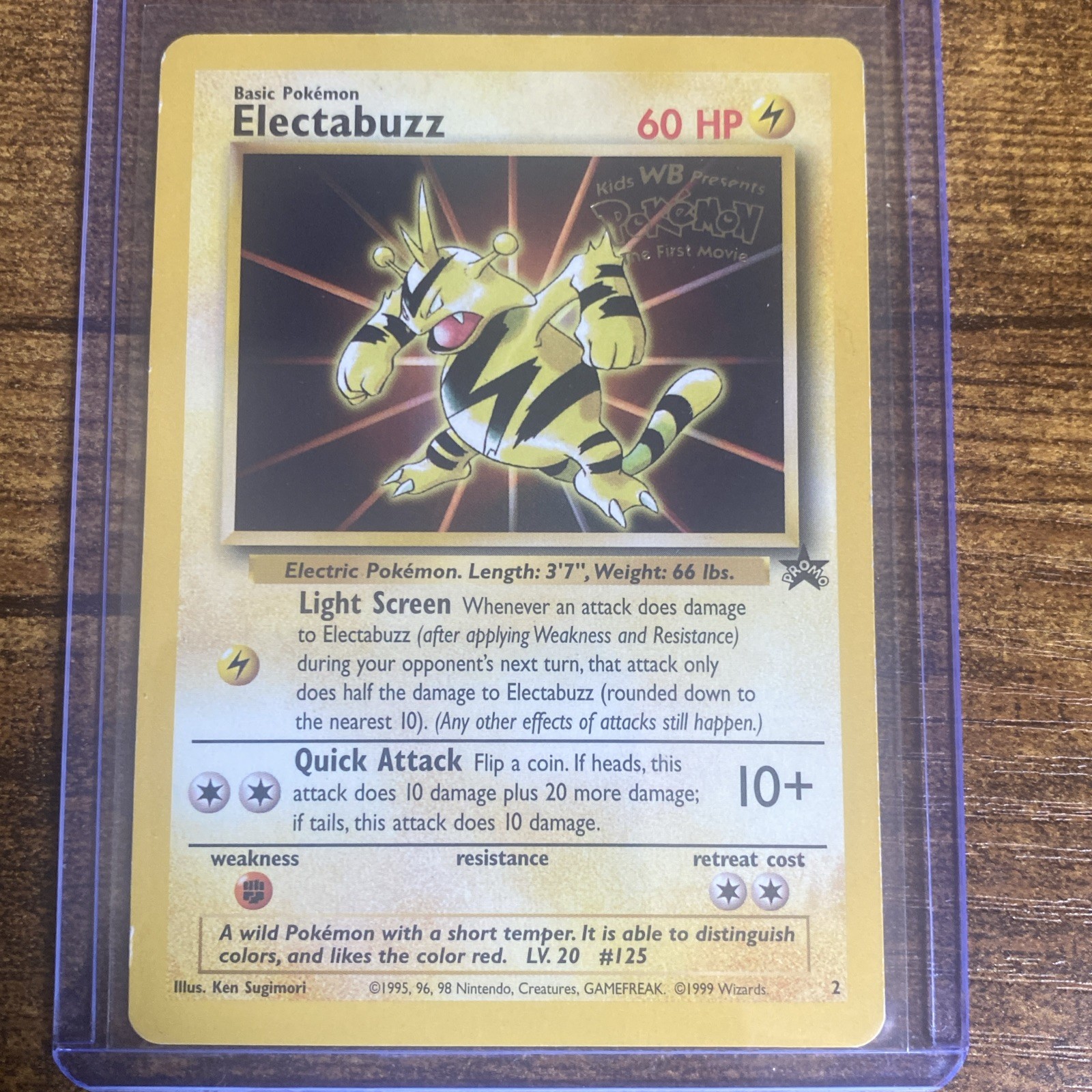 Wizards of the Coast Electabuzz 02/53 Wotc Promo 60 HP Ken Sugimori